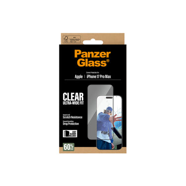PanzerGlass UltraWide Fit Screen Protector for iPhone 17 Pro Max